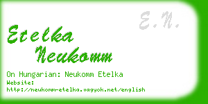 etelka neukomm business card